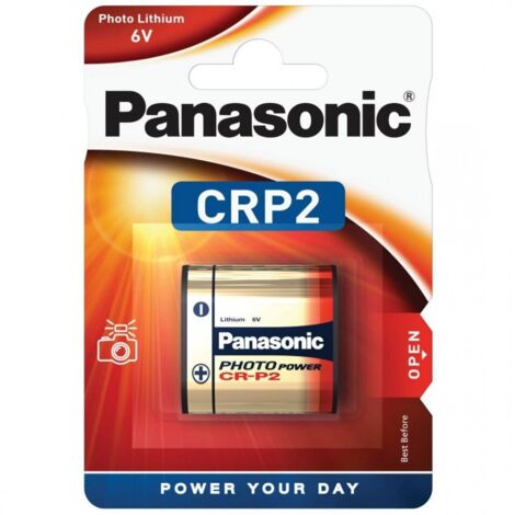 Batteria al litio 6V 1, 4 Ah Panasonic (CR-P2PE/NL)
