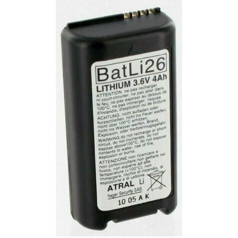 Hager - Logisty batteria al litio 3,6v 4 ah per apparecchiature e logesty batli26