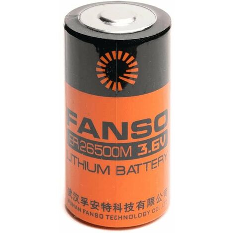 Batteria al litio C-r14 3,6v 6000mah 26x50mm Er26500m Fanso Er26500/fanso