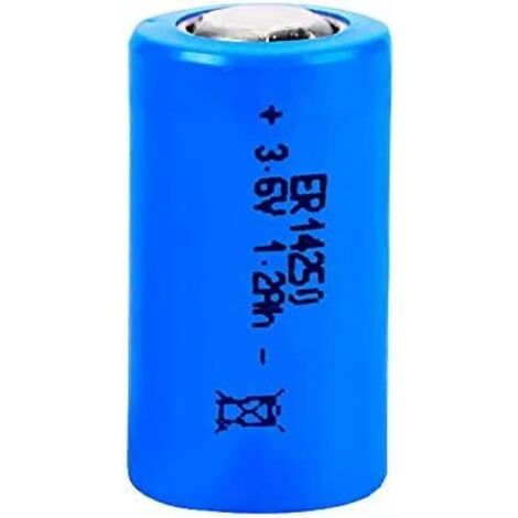 Batteria al litio lpt2 150 1/2 3,6v mod 14250 1200mah ø14,5x25,5mm