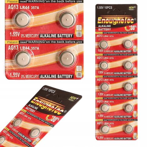 Batteria al litio LR44/AG13 1,5 V 10 pz.