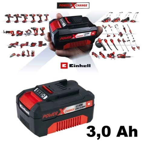 Batteria al litio per elettroutensili Power X-Change 18V 3,0 Ah Einhell