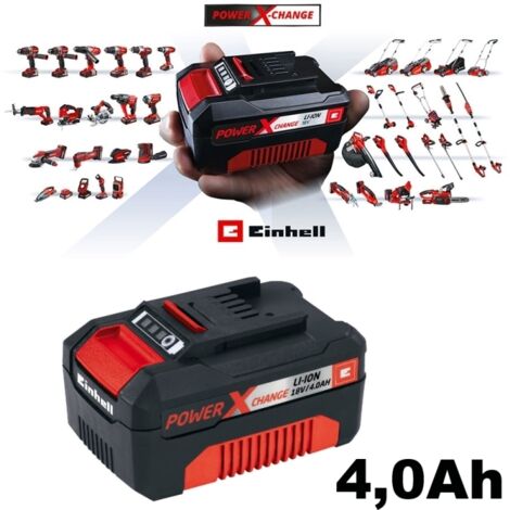 Batteria al litio per elettroutensili Power X-Change 18V 4,0 Ah Einhell