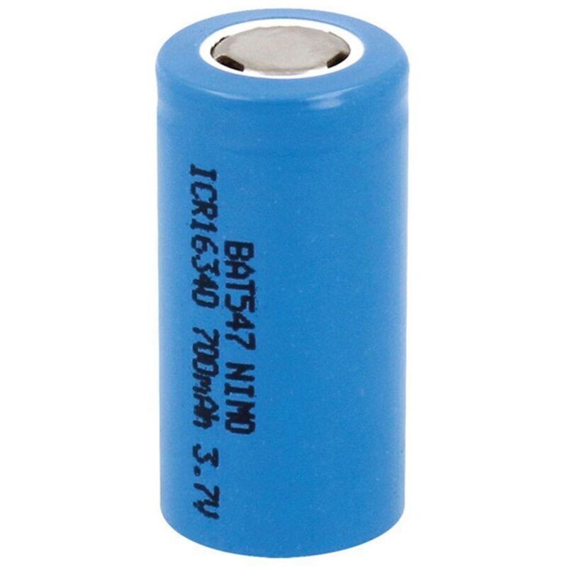 Nimo Batteria Ricaricabile 700mah 3,7v Lc16340 16x34mm