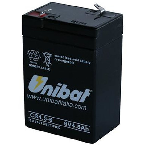 Batterie Per Lampade Di Emergenza.Batteria Al Piombo 6 Volt 4 5ah Ricaricabile Per Lampade D Emergenza Tampone 5 042542