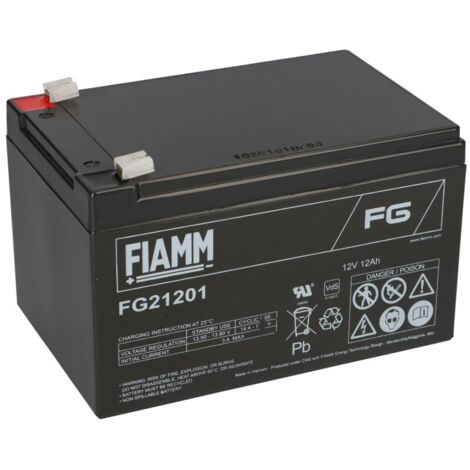 Batteria al piombo ermetica 12V 12Ah - Fiamm FG21201