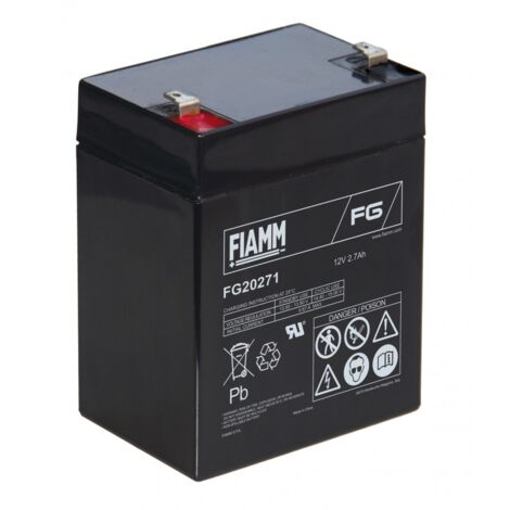 Batteria al piombo ermetica 12V 2,7Ah - Fiamm FG20271