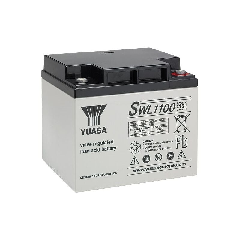 Yuasa - Batteria al piombo ermetica 12V 40,6Ah
