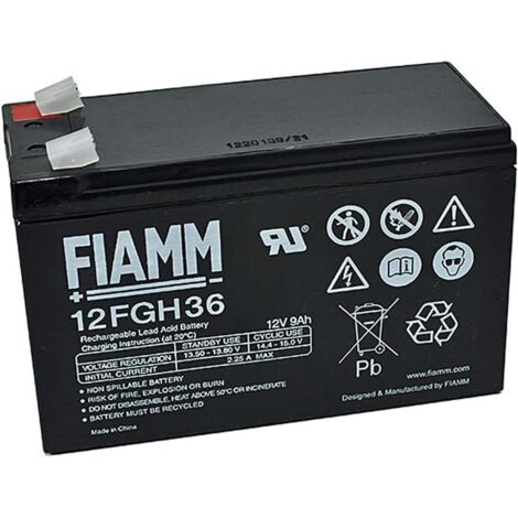Batteria al piombo ermetica 12V 9Ah - Fiamm 12FGH36