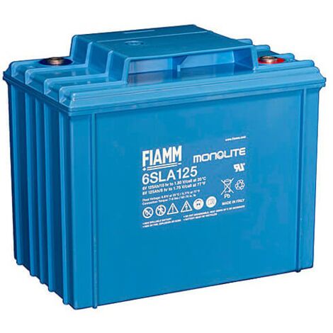 Batteria al piombo ermetica 6V 125Ah - Fiamm 6SLA125