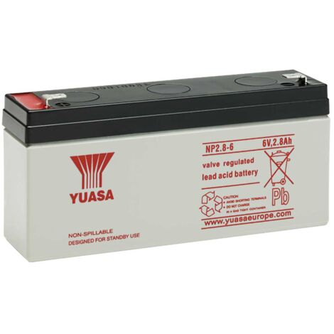 Batteria al piombo ermetica 6V 2,8Ah - Yuasa NP2.8-6