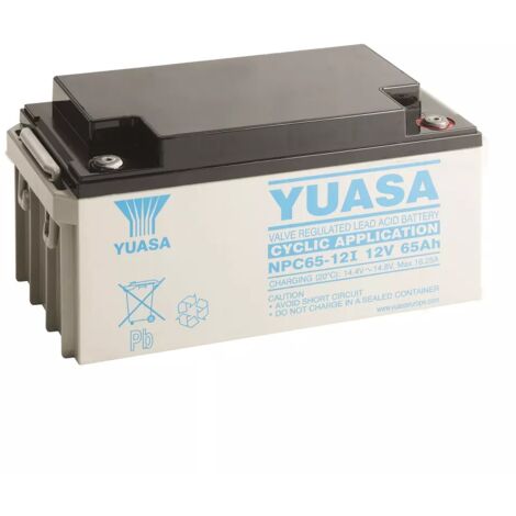 Batteria al piombo ermetica uso ciclico 12V 65Ah - Yuasa NPC65-12