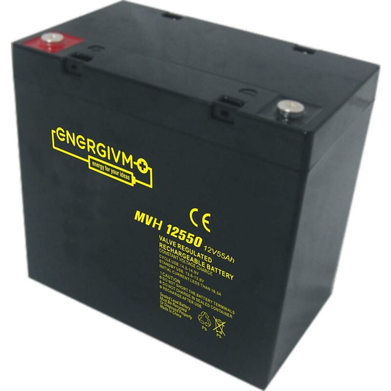Image of Energivm - Batteria al piombo ups/sai 12V/55Ah 229x138x213mm energ