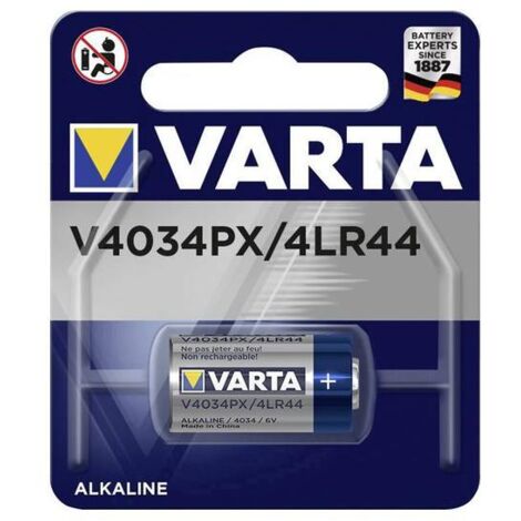 Batteria alcalina Varta v4034px - 4lr44 6v blister 1 unità ø13x25,2mm