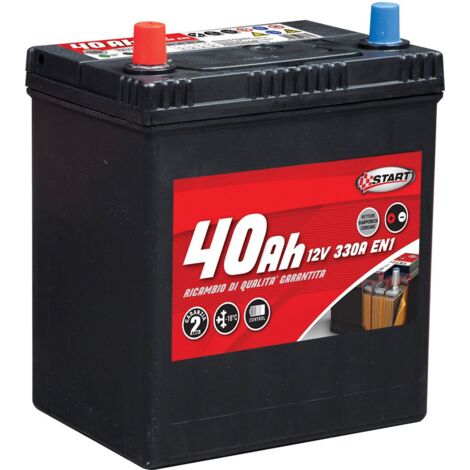 Batteria Auto 40AH per vetture giapponesi-coreane polo sinistro  J37