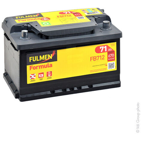 Batteria auto 71Ah - Fulmen by EXIDE 12V 71Ah 670A