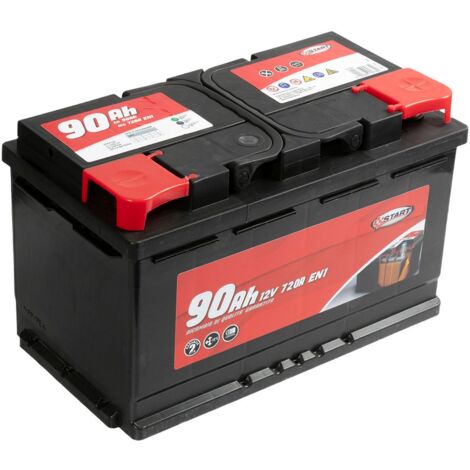 Batteria Auto 90AH 12V 720A polo positivo destro Cassetta L4