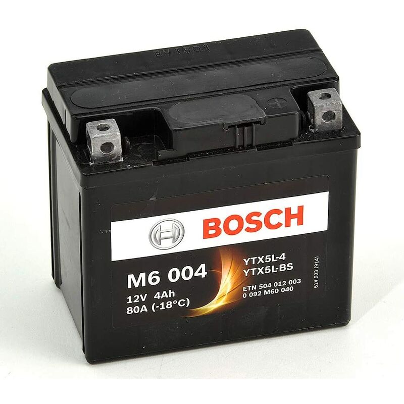 Image of Batteria M6004 (4AH dx) batteria per auto - ricambio - Bosch