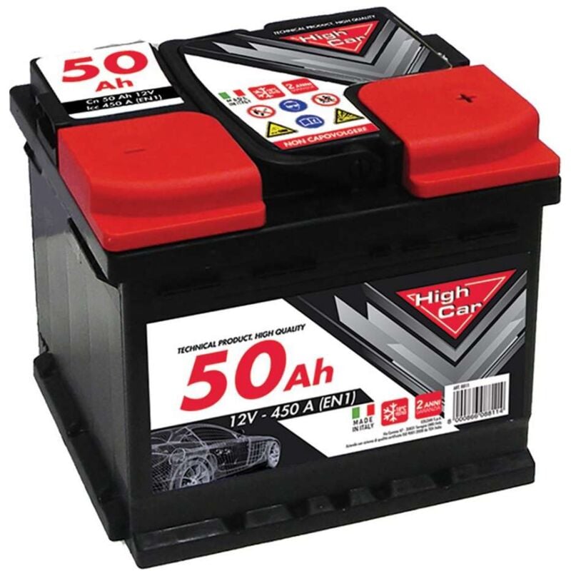 Cfadda - Batteria Auto da 50AH 450A 12V polo