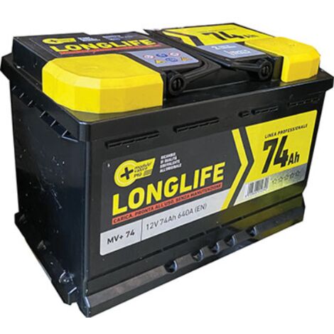 Batteria auto modulo valore + ah  74 dx spunto 640a mm 278x175 h.mm 190
