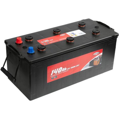 Batteria Autocarro 140Ah 12V 900A specifica per autocarro polo positivo sinistro piedini