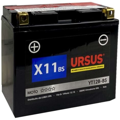 Batteria Avviamento Moto Ursus X4 Bs 3 Ah Mm. 114X71X86 H