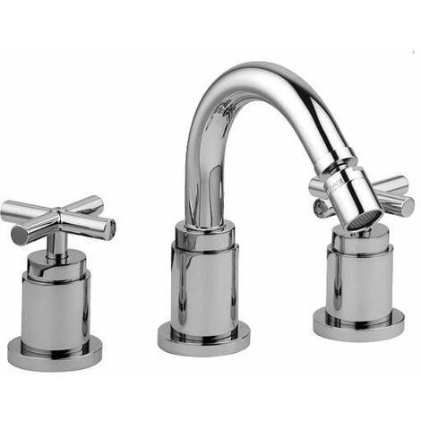 Batteria bidet con canna orientabile Paffoni serie Quattro QTV118CR  Cromato - Ottone