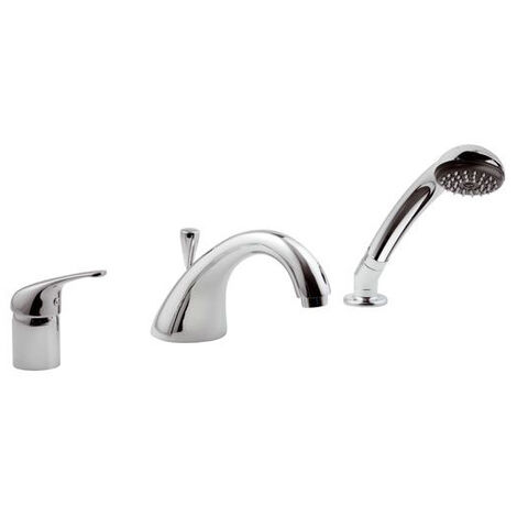 Batteria bordo vasca 3 fori linea epic cromo