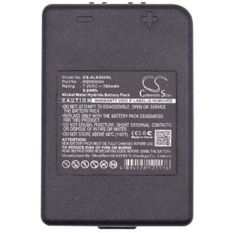 BATTERIA COMPATIBILE AUTEC ALK006BL NiMH 7,2V 700 mAh