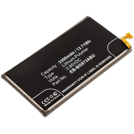 Batteria CoreParts per Samsung Galaxy S10, Li-Pol, 3300 mAh, 3,85 V, 12,71 Wh, Nero, MBXMP-BA1193