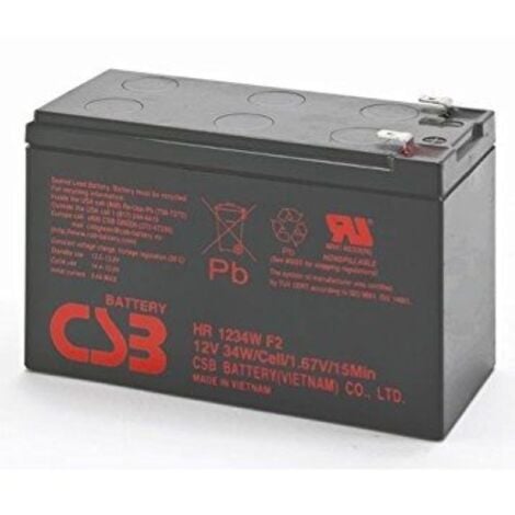 CSB BATTERY Batteria CSB HR1234WF2 12V 34W