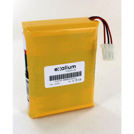 Batteria da 12V da 2,5 Ah per defibrillatore HEWLETT PACKARD HP43100