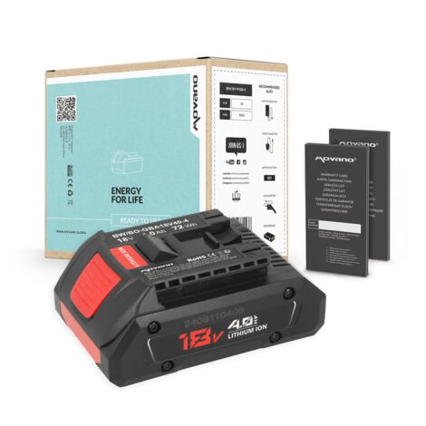 Batteria da 18 V 4,0 Ah per Bosch BGA