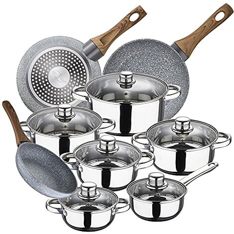 alluminio forgiato San Ignacio Set di 3 padelle 18/20/24 Daimiel Multicolore induzione 