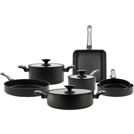 Ingenio Black Stone Set 10 pièces | BATTERIES DE CUISINE A MANCHES