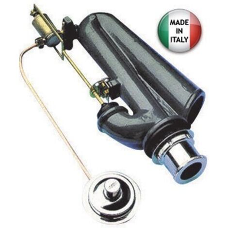 Batteria di scarico Dianhydro con pulsante per cassette wc bagno batteria con sifone in ghisa plastificato a caldo