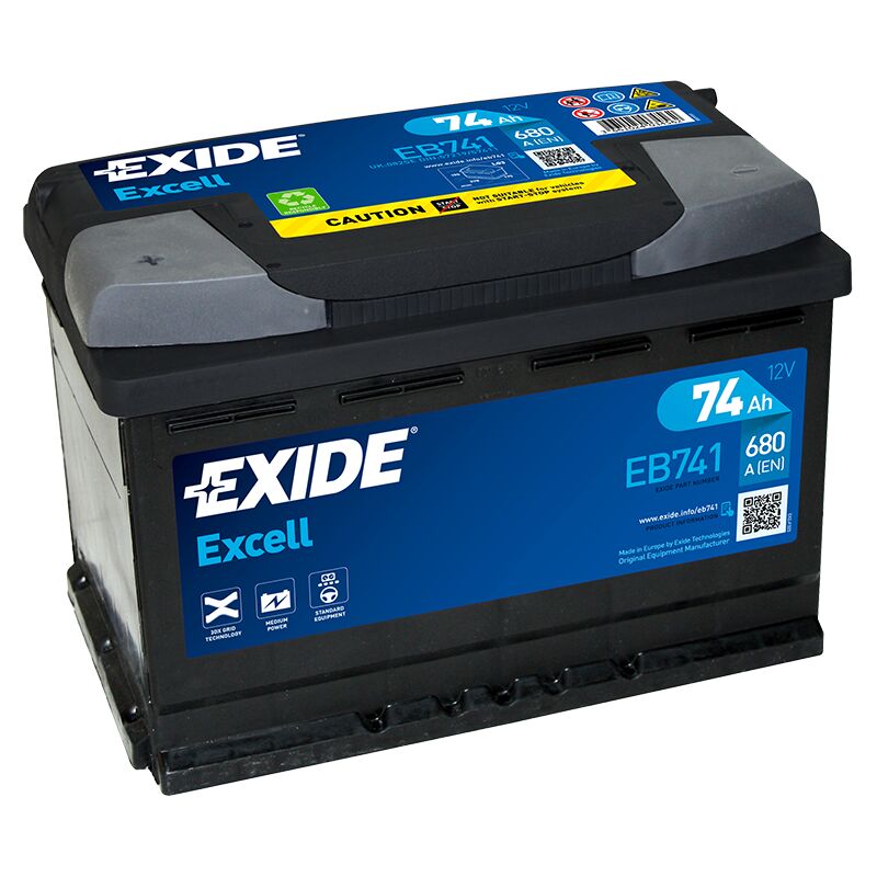 Batteria EXIDE Excell EB741 L3 74AH 12V/E1 (278 cm...