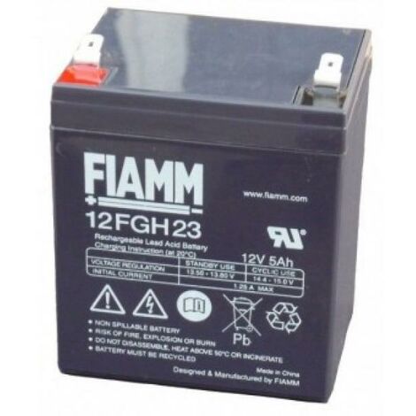 Batteria FIAMM 12FGH23 (EX FGH20502) Scarica Rapida 12V 5,0Ah