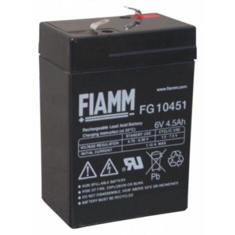 BATTERIA FIAMM FG10451 6V 4,5Ah