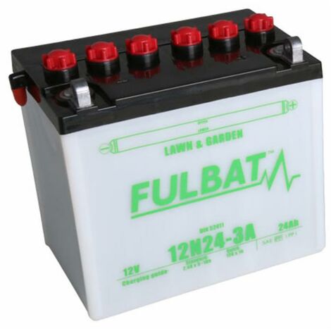 Batteria Fulbat per trattorini tagliaerba da 12V 24Ah con acido