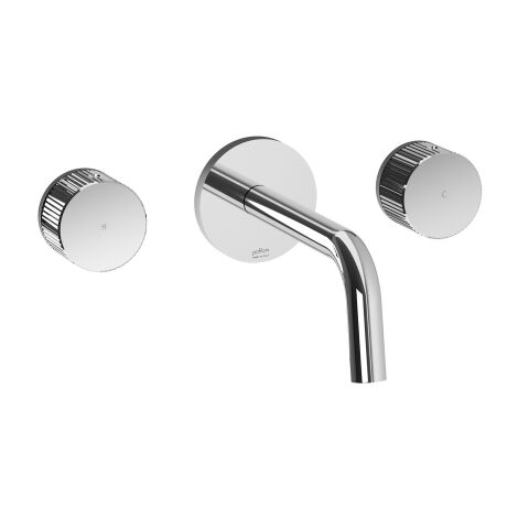 Batteria incasso lavabo 3 fori con bocca l. 245 mm Paffoni serie Jo JO008CR  Cromato - Ottone