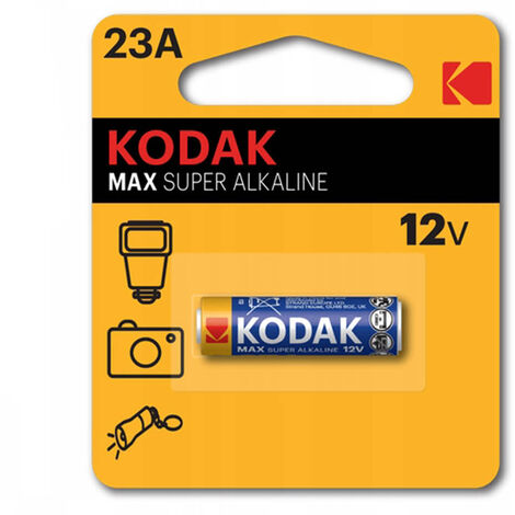 Batteria Kodak Max Super 12V Alkaline 23A Pila MN21 Torce Flah