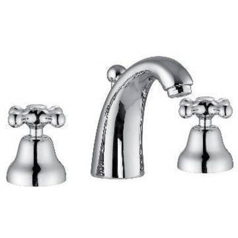 BATTERIA LAVABO CANNA ALTA SERIE MAREA Cromo PB
