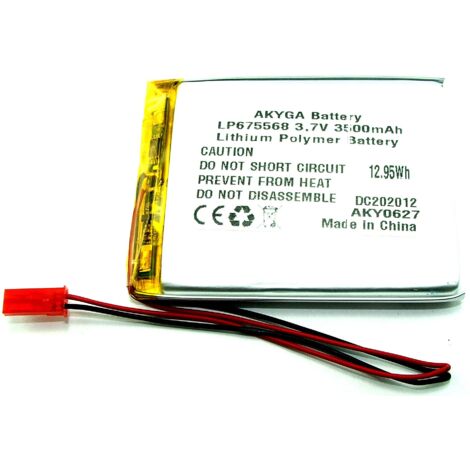 BATTERIA Li-Poly 3500mAh 3.7V JST-2 PIN