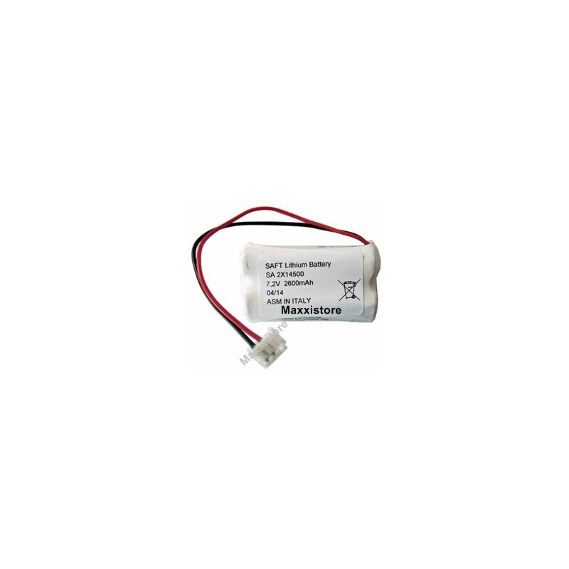 Image of Batteria litio 7,2V 2,6Ah compatibile genio allarme rilevatore SR71DT12 - Saft
