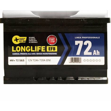 Batteria Mv Startstop 72Ah 720A Tecnologia Efb
