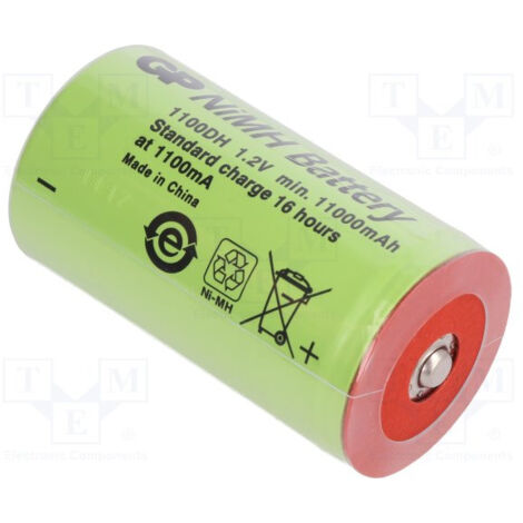 Batteria Ni-mh D/r20 1,2v 11000mah con Teton D/1100dh