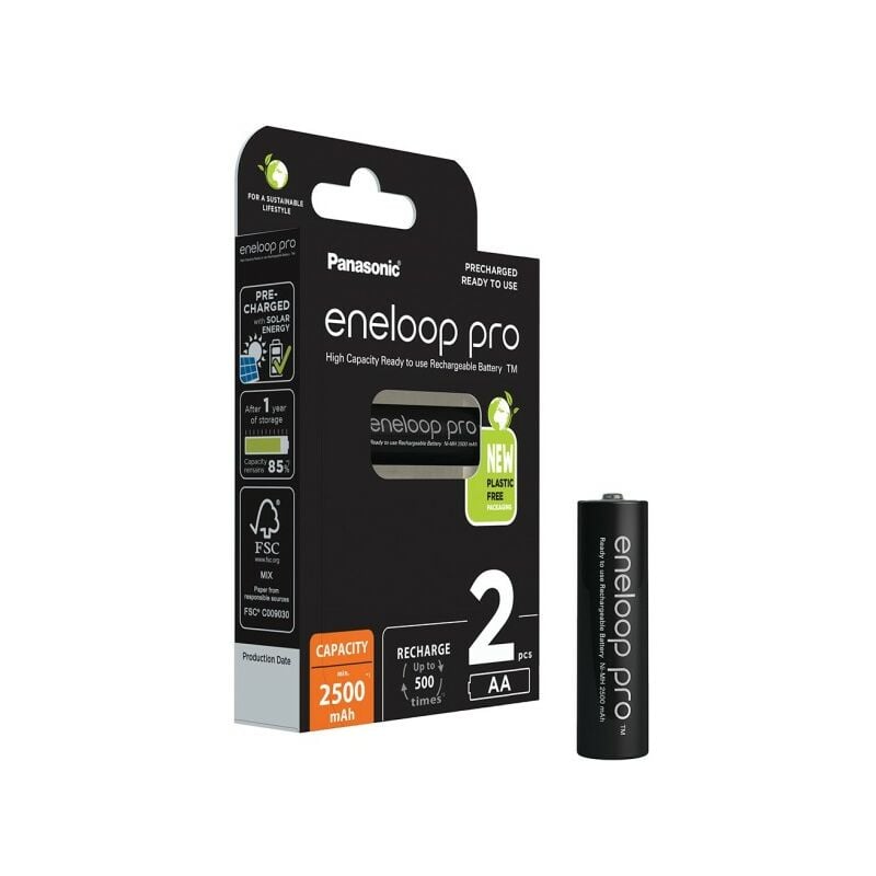 Image of Panasonic - batteria eneloop formato aa 2500MAH blister 2 pz