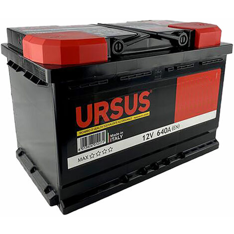 Batteria per auto start & stop 'ursus' 72 ah - mm 278 x 175 x 190