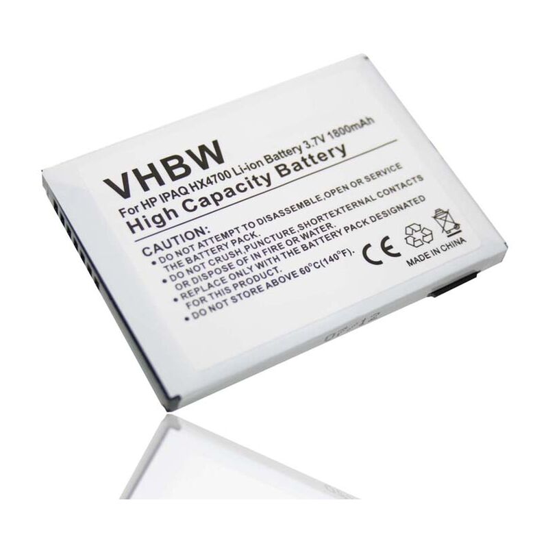 Image of Batteria compatibile con hp ipaq HX4700, H48xx, HX4000, HX4705 smartphone cellulare pda notepad tablet (1800mAh, 3,7V, Li-Ion) - Vhbw